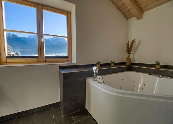 Chaletwohnung Weitblick Mit Wellnessbereich 아파트 Schönau am Königssee